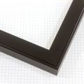 1-1/4 "  Concave top - Black
